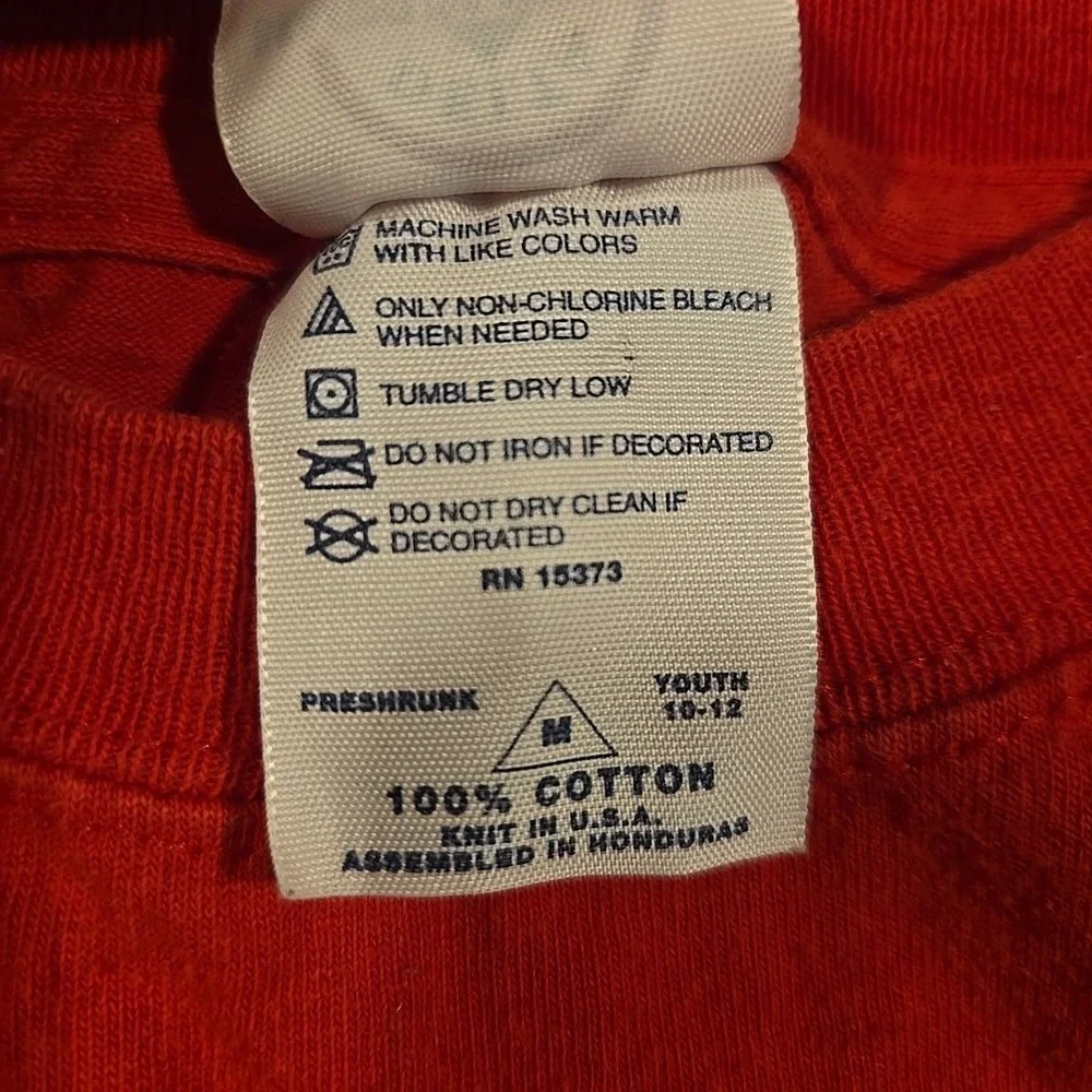 VTG Philmont Scout Ranch T-Shirt Youth M 10-12 Long Sleev Red BSA USA 2003 Delta